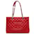 Borsa shopping grande caviale rosso di Chanel Pelle  ref.1374982