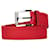 Cintura Louis Vuitton Damier Infini rossa Rosso Pelle Vitello simile a un vitello  ref.1375006