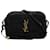Saint Laurent Black Woven Raffia and Leather Lou Camera Bag  ref.1375013