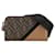 Fendi Brown Zucca Diagonal Wallet on Strap Pony-style calfskin Cloth  ref.1375016
