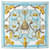 Foulard Hermès Etriers Bleu Soie Tissu Bleu clair  ref.1375021