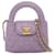 Sac Kelly Shopper en cuir de veau vieilli violet Nano Chanel Veau façon poulain  ref.1375059