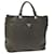 PRADA Hand Bag Leather Gray Auth yk12403 Grey  ref.1375227