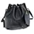 Christian Dior Bolso de hombro de lona en forma de panal Cuero de PVC Negro Auth am6207  ref.1375275