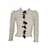 Chanel jacket Beige Eggshell Silk  ref.1375497