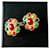 Chanel Gripoix earrings Multiple colors Golden Metal  ref.1375521