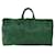 Louis Vuitton Keepall 55 Verde Couro  ref.1375552