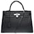 Hermès HERMES Kelly 35 Tasche aus schwarzem Leder – 101891  ref.1375659