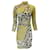 Autre Marque Roberto Cavalli Olive Green / Black Multi Animal Print Nylon Dress Synthetic  ref.1375673