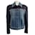 Autre Marque Stella McCartney Denim Jacket with Ponte Knit Sleeves Blue Cotton  ref.1375681