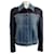 Autre Marque Stella McCartney Jeansjacke mit Ponte-Strickärmeln Blau Baumwolle  ref.1375681