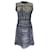 Autre Marque Jason Wu Blue / Black Multi Metallic Detail Woven Tweed Dress Cotton  ref.1375688