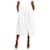 Chloé Cream buttoned midi skirt - size UK 14 Cotton  ref.1376069