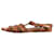 Miu Miu Brown strappy open toe sandals Leather  ref.1376095