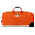 Borsone morbido Louis Vuitton Monogram arancione Horizon 55 Panno  ref.1376167