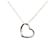 Tiffany & Co Collier pendentif coeur ouvert en argent sterling Tiffany Silver Métal Argenté  ref.1376224