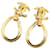 Chanel Gold CC Dangling Clip on Earrings Golden Metal Gold-plated  ref.1376233
