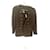 Cambon Chanel 1996 runway 22 Gripoix button Jacket Khaki Wool  ref.1376243