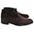 Tod's Bottines à Lacets en Daim Marron Suede  ref.1376247