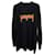 Balenciaga Sweat-shirt effet vieilli avec logo en métal en coton noir  ref.1376254