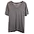 Dolce & Gabbana T-Shirt mit V-Ausschnitt aus grauer Baumwolle  ref.1376258