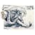 Dior Nature Ballet Geldbörse aus cremefarbenem und blauem Leder  ref.1376268