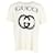 T-Shirt aus cremeweißer Baumwolle mit Gucci-Logo Roh  ref.1376277