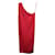 Diane Von Furstenberg One-Shoulder Dress in Red Polyester  ref.1376279