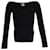 Khaite Maddy Ribbed-Knit Sweater in Black Viscose Cellulose fibre  ref.1376287