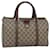 GUCCI GG Supreme Web Sherry Line Hand Bag PVC Beige Red 000 904 2007 Auth 73866  ref.1376381