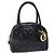 Christian Dior Lady Dior Canage Borsa a mano Pelle di agnello Nera Auth yk12170