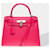 Hermès HERMES Kelly 28 Tasche aus rosa Leder - 101807 Pink  ref.1376536