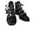 Botas Givenchy con múltiples correas y tachuelas. Negro Cuero  ref.1376554