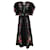 Autre Marque FARM Rio Black Linen Cross Stitch Dress  ref.1376715