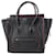 Céline Sac à main micro bagage en cuir Celine en noir avec vitrage rouge  ref.1376721