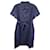 Apc A.P.C. Belted Mini Dress in Blue Cotton Denim  ref.1376752