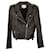 IRO Ashville Patterned Moto Jacket in Dark Green Leather  ref.1376753