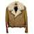IRO Noemie Cropped Jacket in Beige Leather  Brown  ref.1376759