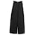 Chanel 2023 Jeans mit CC-Logo und weitem Bein aus schwarzer Baumwolle  ref.1376788