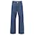 Jeans Chanel xadrez de cintura alta em algodão azul  ref.1376790