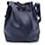 Fendi Vintage Blue Textured Leather Shoulder Drawstring Bucket Bag  ref.1376811