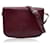 Cartier Vintage Burgundy Leather Flap Crossbody Shoulder Bag Dark red  ref.1376819