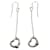 Pendientes colgantes de plata con corazón abierto Tiffany & Co Pendientes de metal 6.0112465E7 en excelentes condiciones  ref.1376824