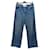 Autre Marque NON SIGNE / UNSIGNED  Trousers T.International M Cotton Blue  ref.1376921