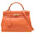 Hermès Orange vintage 1994 Kelly 32 Sellier Box Calf bag Leather  ref.1376970