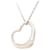 Tiffany & Co Sterling silver Open heart necklace Silvery  ref.1376992