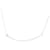 Tiffany & Co Sterling silver T Smile necklace Silvery  ref.1376996