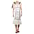 Autre Marque White floral embroidered midi dress - size UK 8 Cotton  ref.1376997