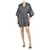 Diane Von Furstenberg Mini robe à fines rayures noires et blanches - taille S Soie  ref.1377004