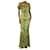 Autre Marque Green and black silk animal printed maxi dress - size UK 10  ref.1377015